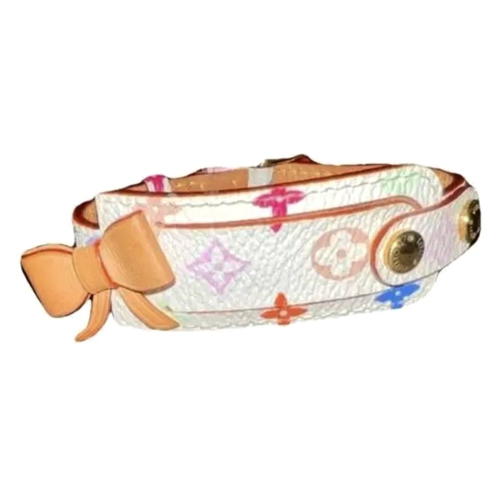 Louis Vuitton White Murakami Monogram ID Bracelet with Gold Hardware - Picture 2 of 11